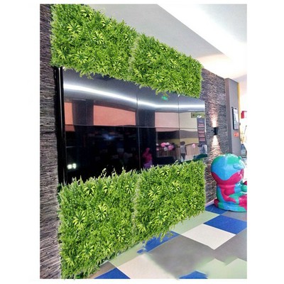 Artificial Plant Wall Fence Greenery Panel Decor Foliage Hedge Grün Grass Mat