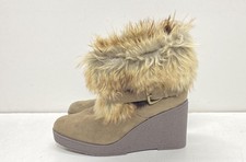 Stivali donna Steve Madden zeppa scamosciati marroni taglia 9
