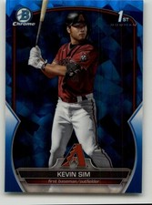 2023 Bowman Draft Sapphire Edition Kevin Sim #BDC-16 Arizona Diamondbacks