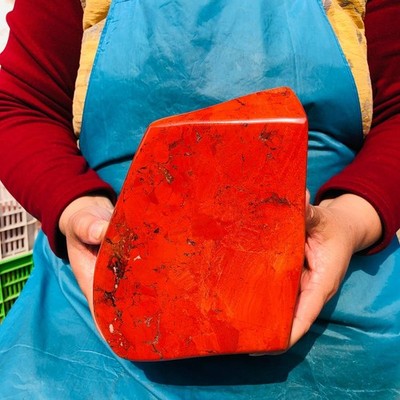 11.79LB Natural Red Jasper Polished Freeform Crystal Healing Home Decor 3887