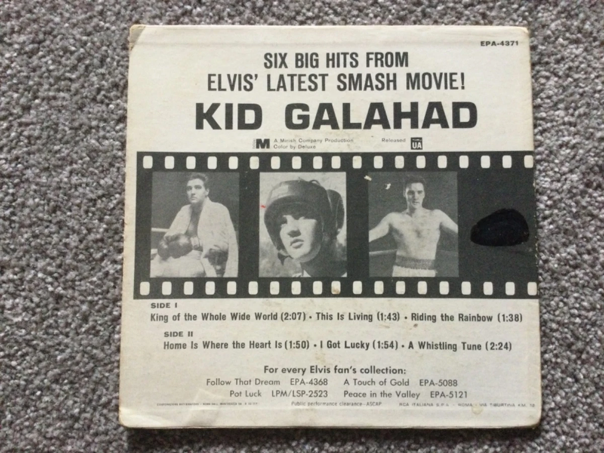 Elvis Presley Kid Galahad 6-track EP RCA Victor Italiana