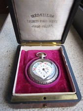 OROLOGIO DA TASCA REMONTOIR PRECISION CON TRENO FERROVIARIO FERROVIE FUNZIONANTE