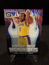 Panini Donruss Optic White Hot Rookies Bronny James #15 Pink Prizm /25 