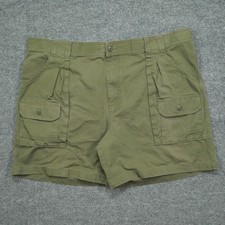 Cabelas Shorts Mens Medium Green Canvas Outdoors Military