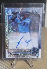 2025 Bowman - Chrome Prospect Autographs Fabian Lopez #CPA-FL Speckle Refractor