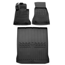 Gummimatten Fußmatten Kofferraumwanne für BMW 5er G30 ab 2017- 3D Schalenmatten