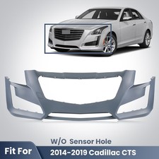 Front Bumper Cover For Cadillac Cts 2014-2019 Primed Wo Park Assist 84033411