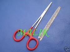 Hemostat Forceps Str Cvd Pliers Fishing Tools Red plast