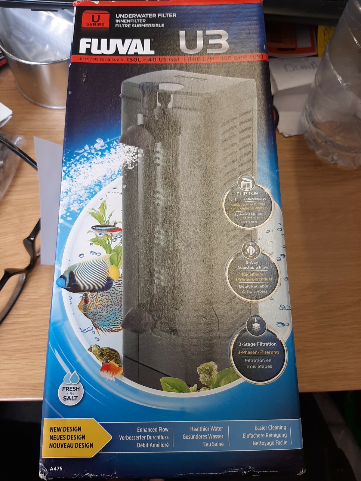 FLUVAL UNDERWATER INTERNAL FILTER U1, U2, U3, U4 AQUARIUM, FISH TANK