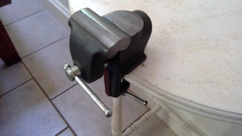 Vintage =CRAFTSMAN= 2 1/2" Jaws Clamp Vise ORIGINAL PAINT RARE NICE! - Picture 11 of 16