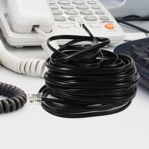 Telephone Cord Landlines Phone Cord Phone Cable Replacement Telephone Cable - Photo 4/12