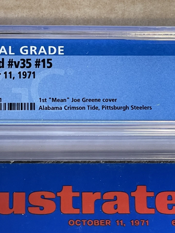Mean Joe Greene 1st Sports Illustrated CGC 5.0 Newsstand 10/11/71 New Slab - Image 2 of 3