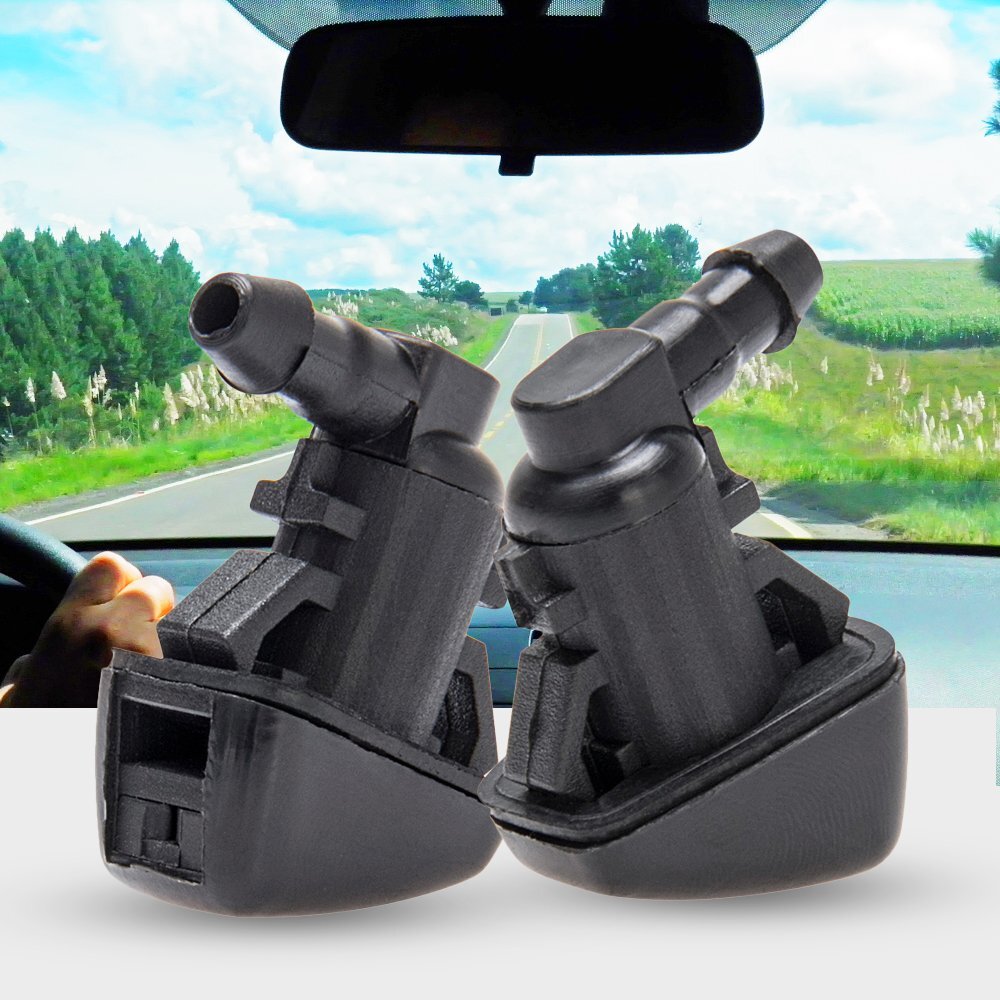 2X Windshield Washer Jet Nozzle Squirter For Ford F250F550 Super Duty