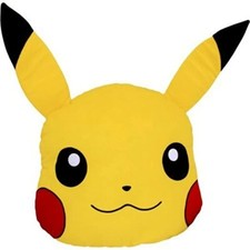 Nintendo Pokemon 16" Pikachu Head Soft Plush Cushion Pillow Licensed