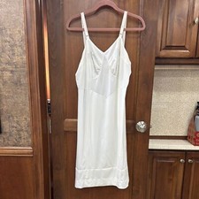 Vintage Aristocraft Elegant White Slip Dress Size 38