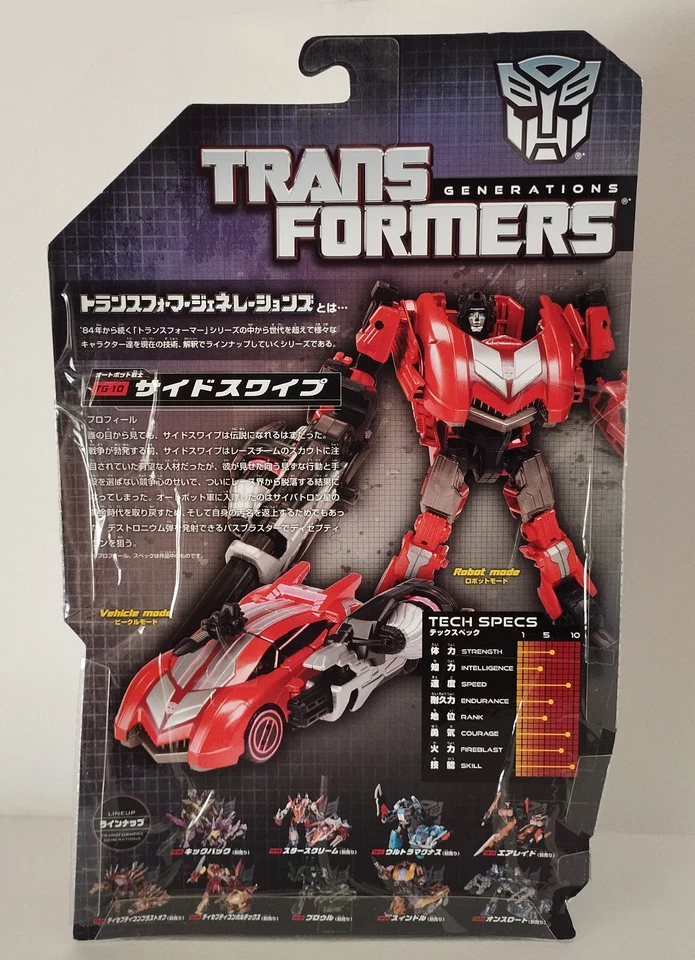 TRANSFORMERS FALL OF CYBERTRON FOC: TG 10 SIDESWIPE (DELUXE CLASS) - MOSC - Imagen 3 de 4