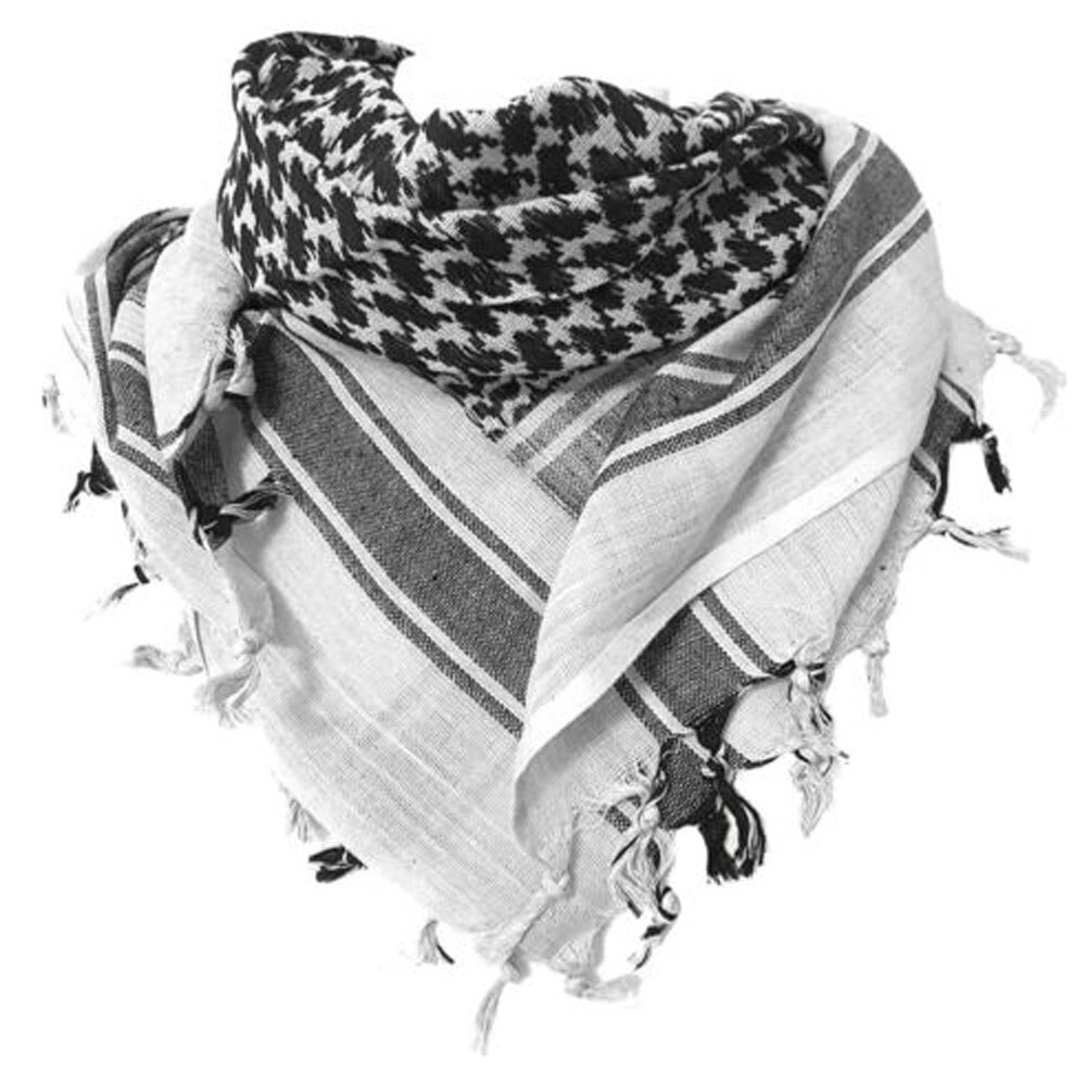 Cotton Scarf Palestinian Shemagh Freedom Scarf Keffiyeh Head Wrap Black