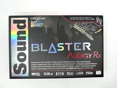 Creative Sound Blaster Audigy PCIe RX 7.1 Sound Card with High Performance