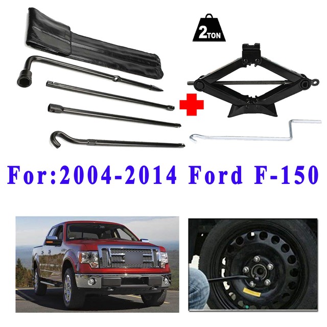 For 2010 2011 Ford F150 Spare Tire Tool Kit & Scissor Jack Lug Wrench Tools eBay