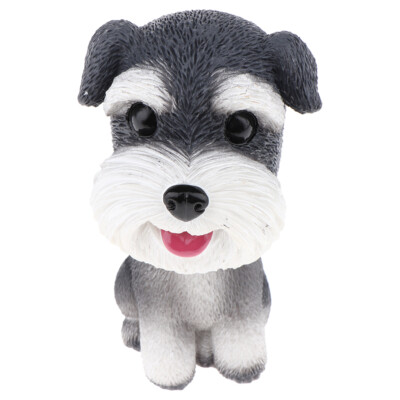 Wackelkopf Hund Schnauzer Figur Wackelkopf Welpe Auto Fahrzeug Ornament