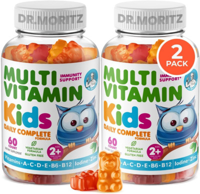 Kids Multivitamin Gummies - with Kids Vitamins a C D E B6 B12 Zinc and More -...