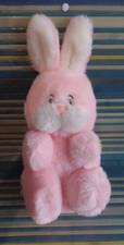 S23 / doudou peluche lapin rose BOUT'CHOU vintage ancien