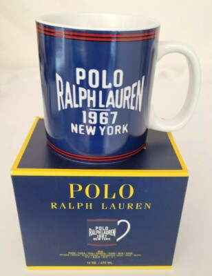 Polo Ralph Lauren 1967 New York Coffee/Tea Mug Cup Navy Blue Home