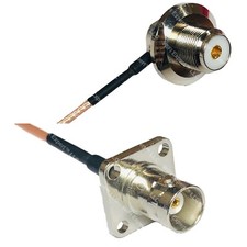 RG316 UHF Female Angle Bulkhead to BNC Flange Female RF Cable Rapid-SHIP LOT
