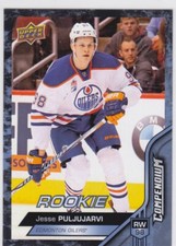 16/17 COMPENDIUM..JESSE PULJUJARVI..BLUE..ROOKIE..# 898..OILERS..COMBINED SHIP