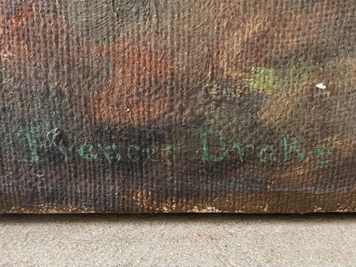 π₯ Antique Old California Plein Air Landscape Oil Painting, Frances Drake 30's - Picture 7 of 12