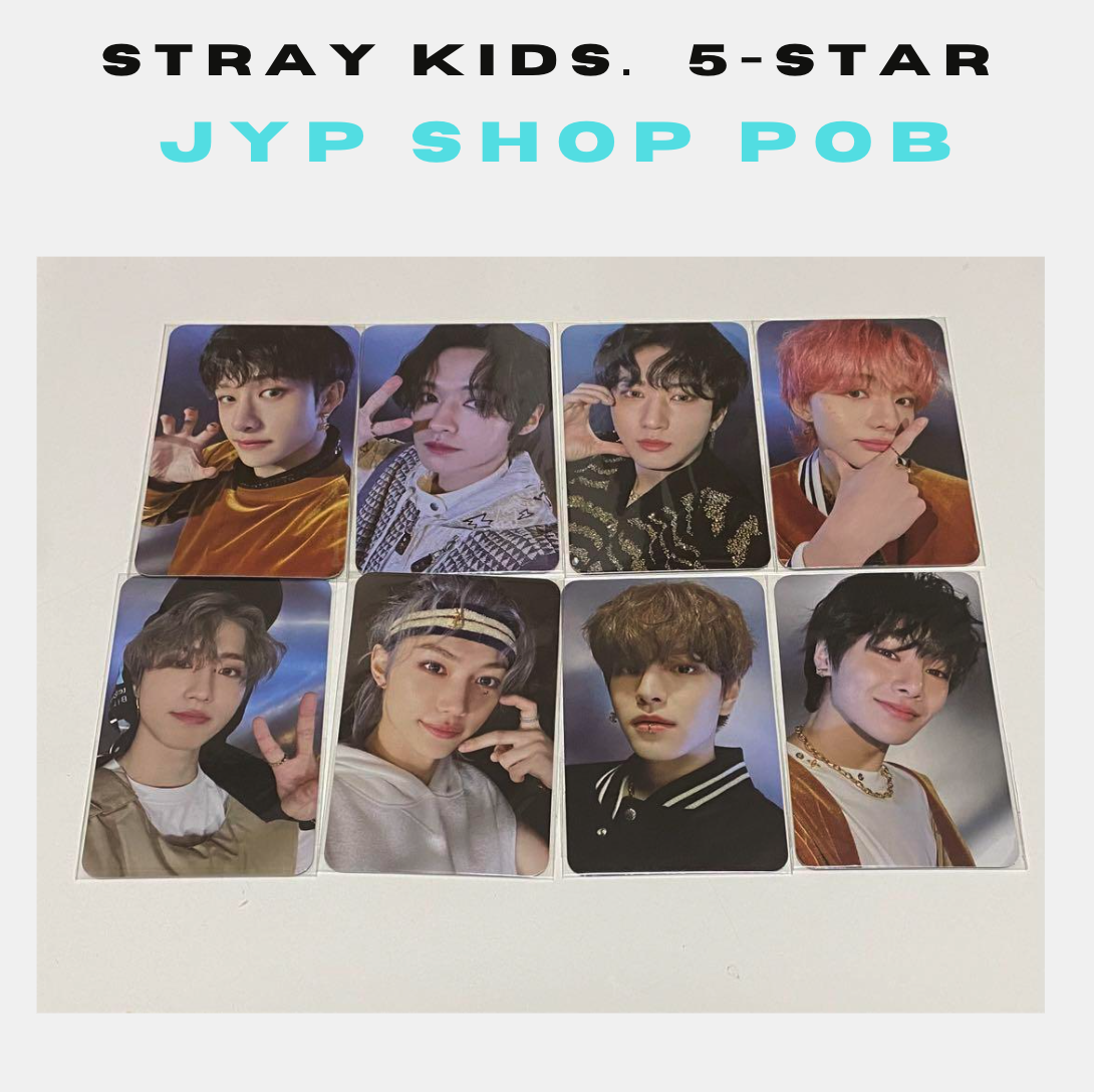 タレントカード PENTAGON CAFE POB COMPLETE SET Stray Kids 5 Star JYP Shop POB Photo card Genuine photocard