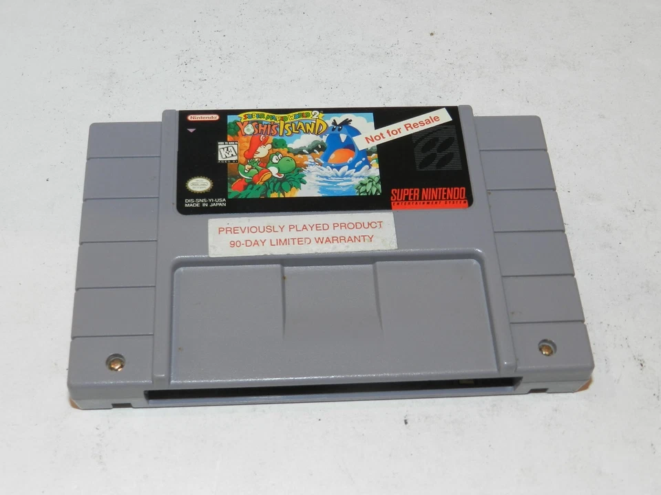 SUPER MARIO WORLD 2 YOSHI'S ISLAND SNES SUPER NINTENDO VIDEO GAME NOT FOR RESALE - Image 2 of 3