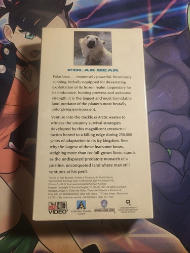 Predators Of The Wild Polar Bear VHS 1993 - Picture 2 of 2