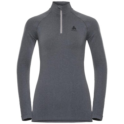 ODLO PERFORMANCE WARM women's functional underwear, 1/2 zip & stand-up collar