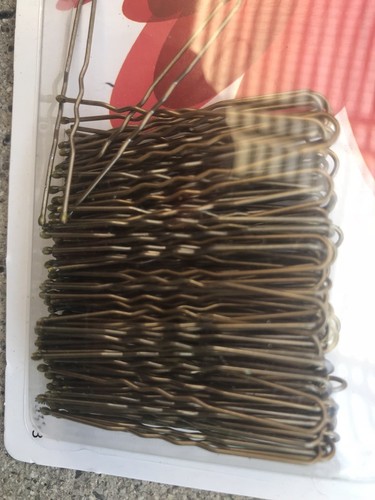 ANNIE 110 HAIR PINS SIZE: 1 3/4" BALL TIPPED OPENED AND CRIMPED #3113 BRONZED - Picture 2 of 2