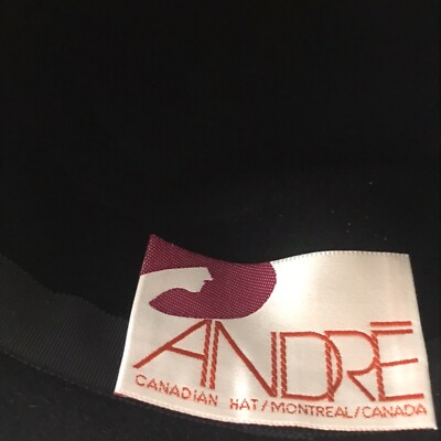 ANDRE Canadian/Montreal Hat Made in Canada Black Hat with 3  display picture 3