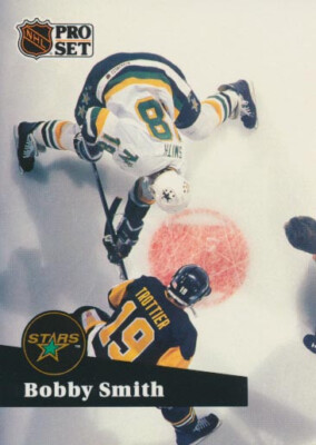 1991-92 Pro Set French #115 BOBBY SMITH - Minnesota North Stars
