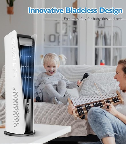 STORM HERO Tower Fan Electric Timer - Bladeless - Picture 8 of 12