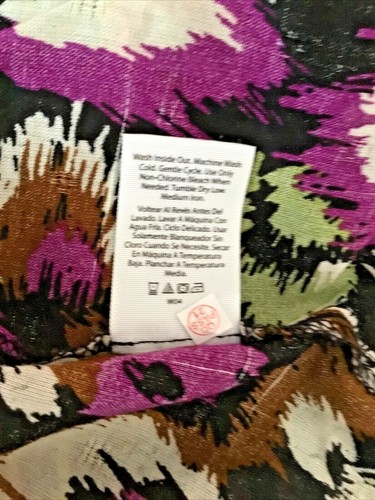 TERRA & SKY Multi ABSTRACT PRINT SHORT SLEEVE SQUARE NECK PEASANT BLOUSE SZ 3X - Picture 8 of 10