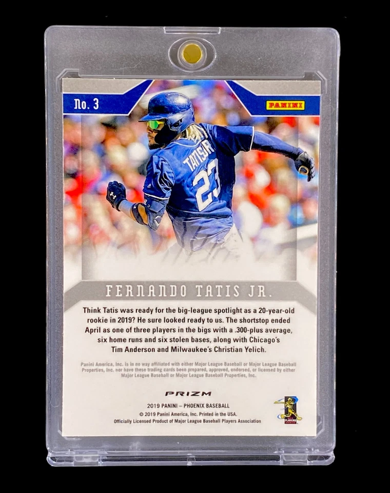 FERNANDO TATIS JR. ROOKIE PRIZM REFRACTOR SILVER Crusade SP Holo - PADRES - Image 4 of 4