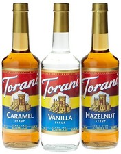 Torani Syrup Pack Of 3 4 Fl Oz Authentic Italian Flavor For Sodas And Coffee
