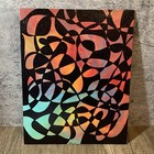 Original 11 X 14 Abstract Glitter Acrylic Painting On Canvas Panel DSMitchell