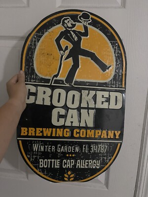 Crooked Can Brewery Beer Sign