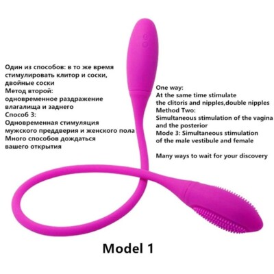 7 Speeds Double Head Jump Egg Bullet Dildo Vibrator Anal Butt Plug Adult  Sex Toy | eBay