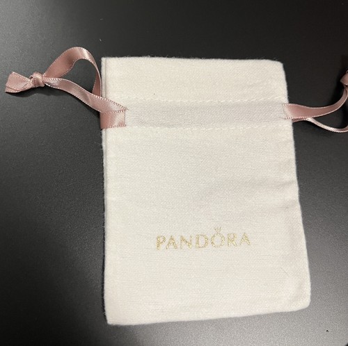 Pandora gioielli anti appannamento velluto bianco sacchetto/bracciale sacchetto NUOVO - Foto 2 di 4