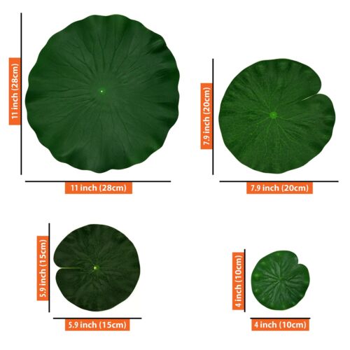 Artificial Floating Foam Lotus Leaves Decor for Pond Aquarium and Stage Reali... - Picture 2 of 7