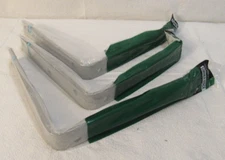 Lot of 3 Hillman 8" Galvanized Corner Bracket with Hardware 20896
