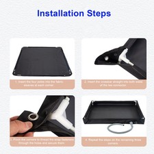 Portable Shower Tray 31.5x31.5x3.9 Inch Foldable Shower Base With Bottom Drain