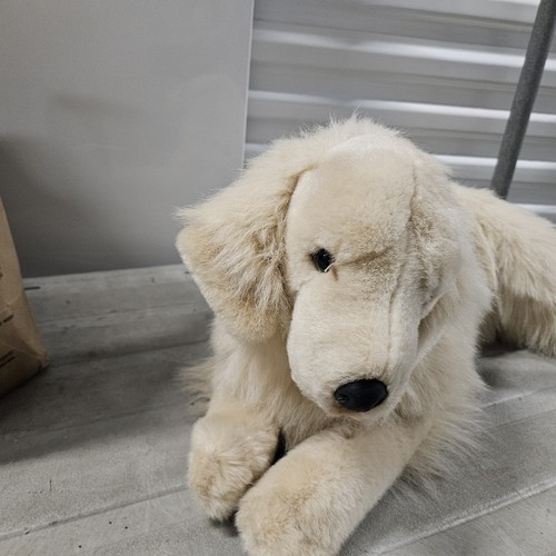 Dog Plush Lying Down Golden Retriever Realistic Prima E&J Classic Collection - Picture 2 of 6