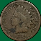 1894 Indian Head Cent Good G Coin #38251